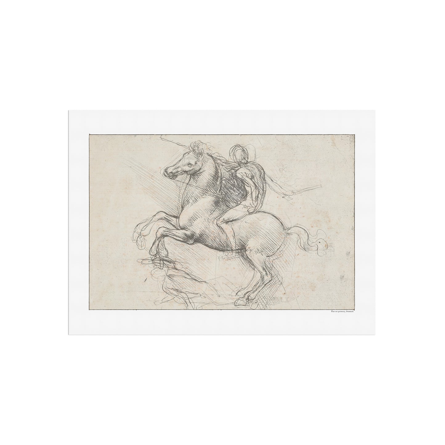 Leonardo da Vinci's iconic Study for an equestrian monument