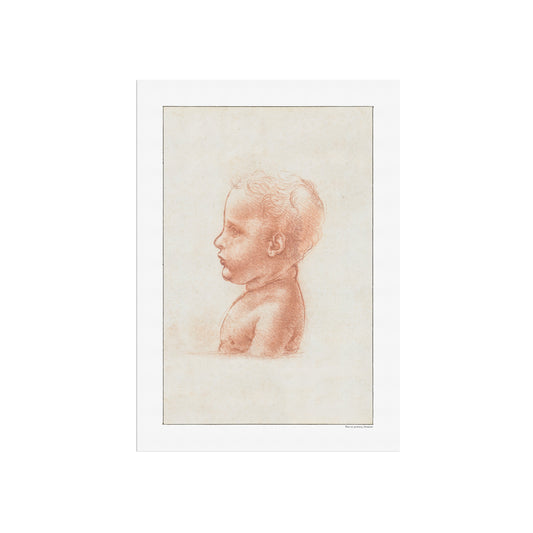Leonardo da Vinci's profile bust of a child