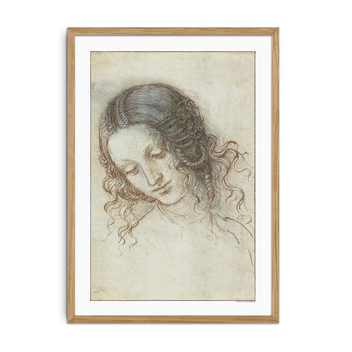 Leonardo da Vinci's Portrait of Leda (Study for the Head of Leda)