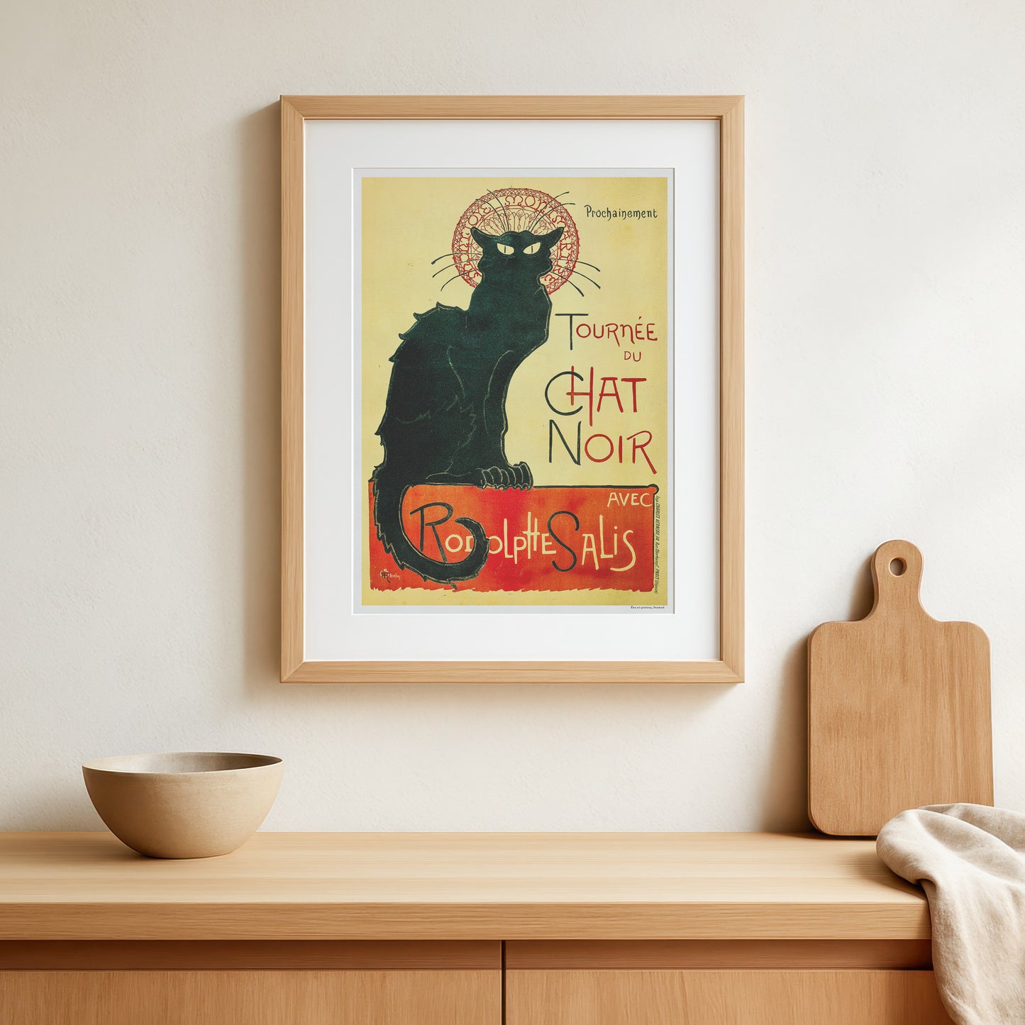 Le Chat Noir Plakat - Théophile Steinlen - Fransk Art Nouveau