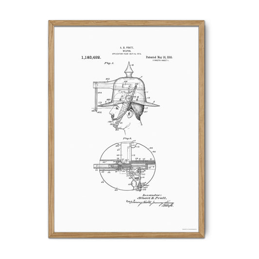 Patenttegning af Pistol-hat (1915) – US1183492A