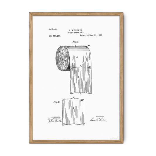 Patenttegning af Toiletpapirrulle (1891) – US465588A