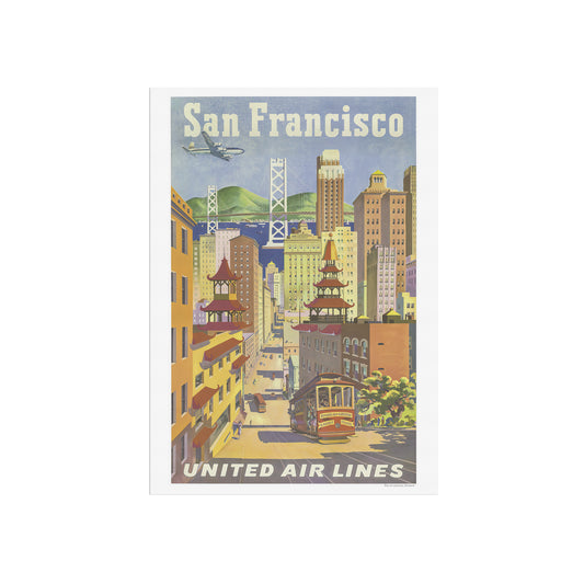 San Francisco, United Air lines - Travel poster