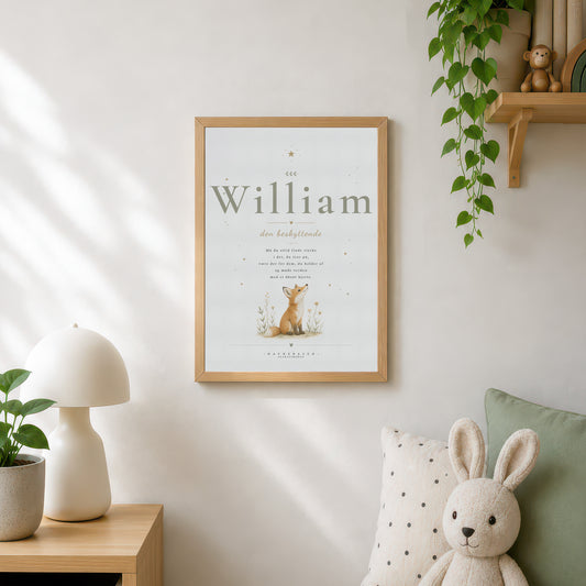 William | Navneprint med dyr