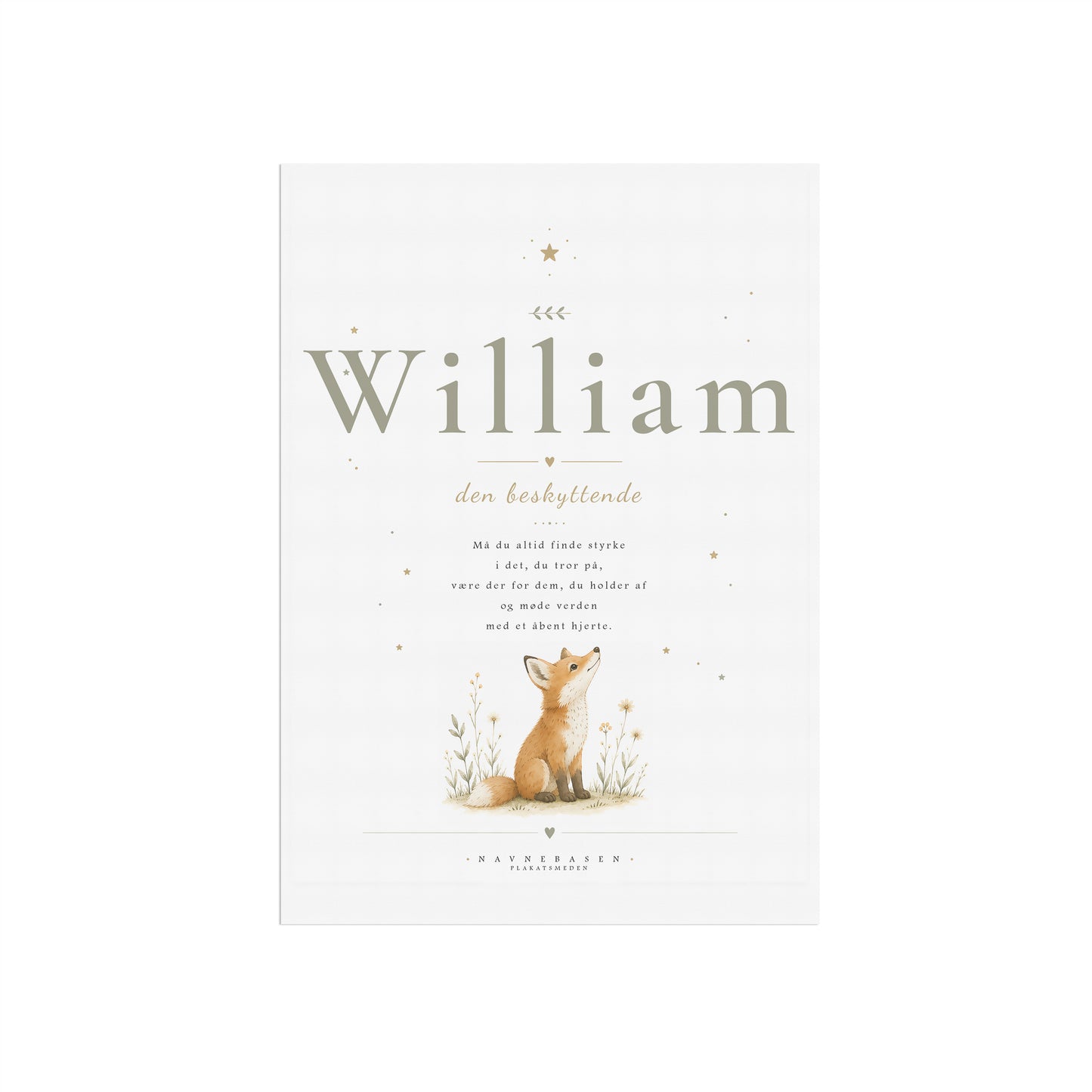 William | Navneprint med dyr