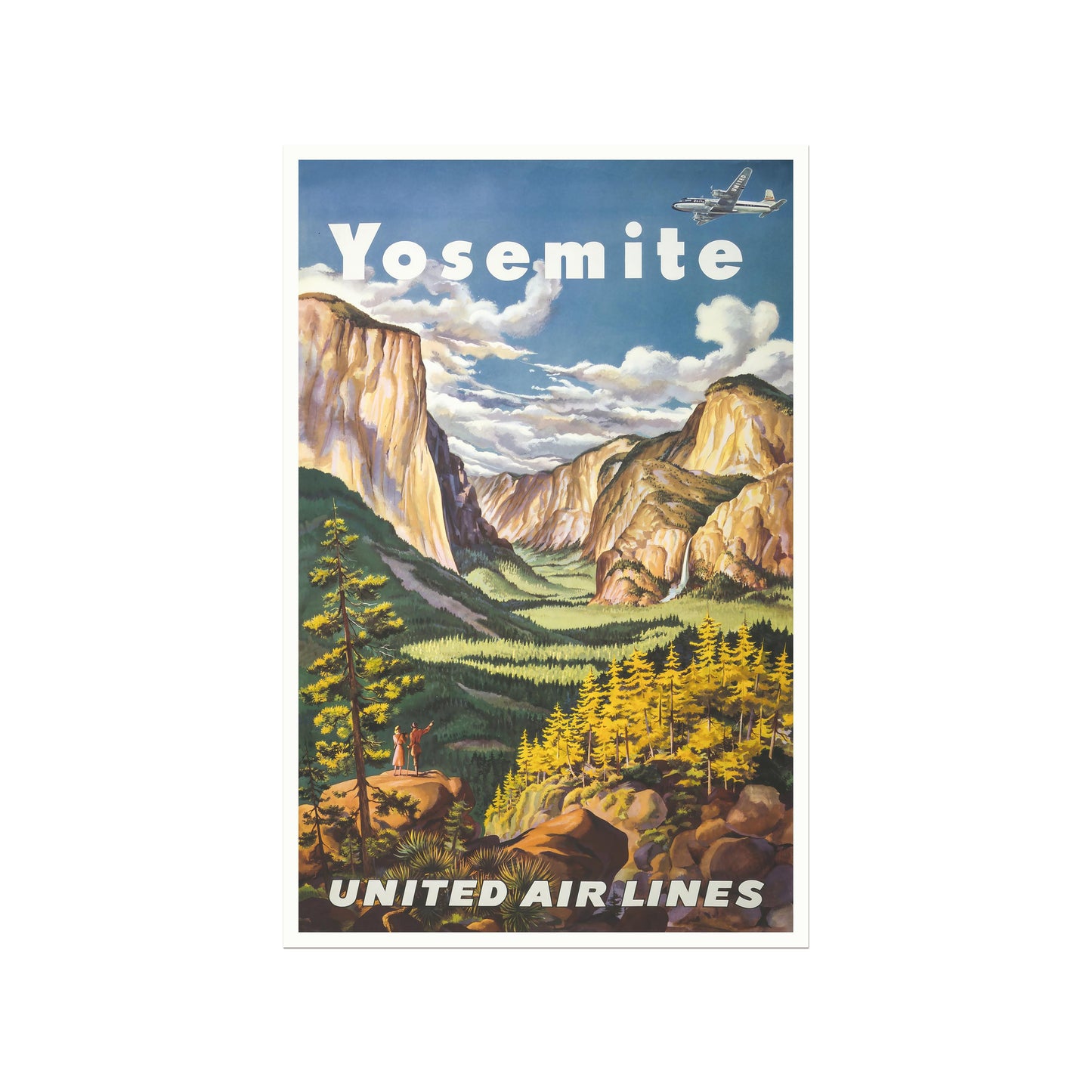 Yosemite, United Air Lines - Travel poster