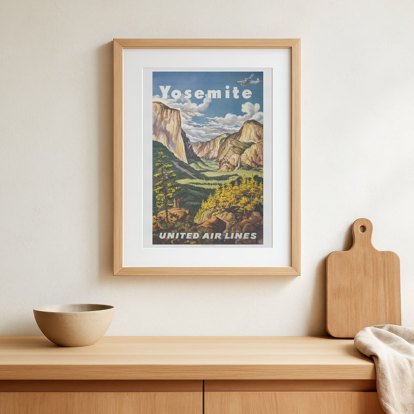 Yosemite, United Air Lines - Travel poster