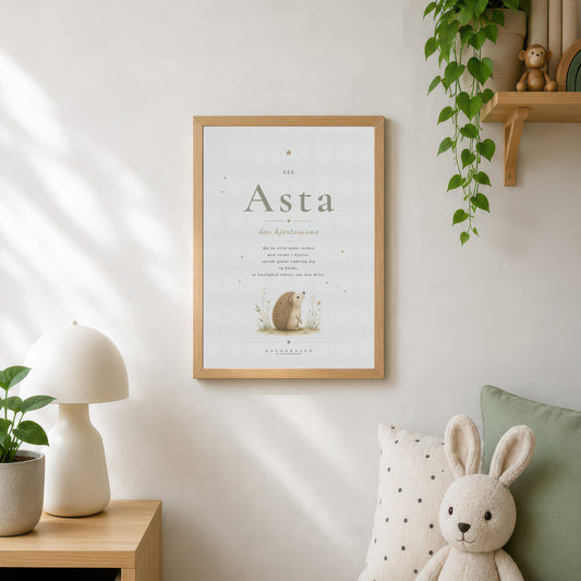 Asta | Navneprint med dyr