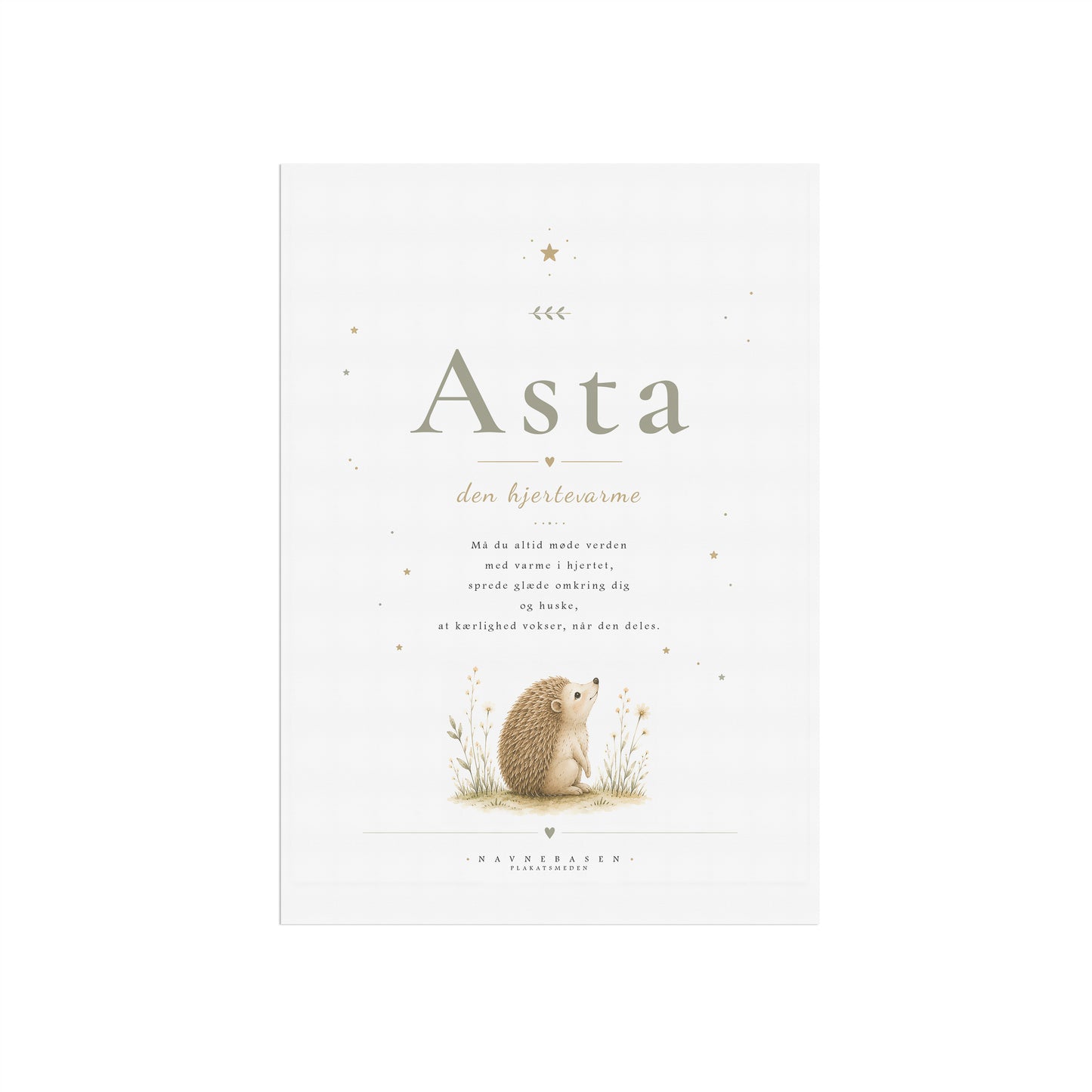 Asta | Navneprint med dyr