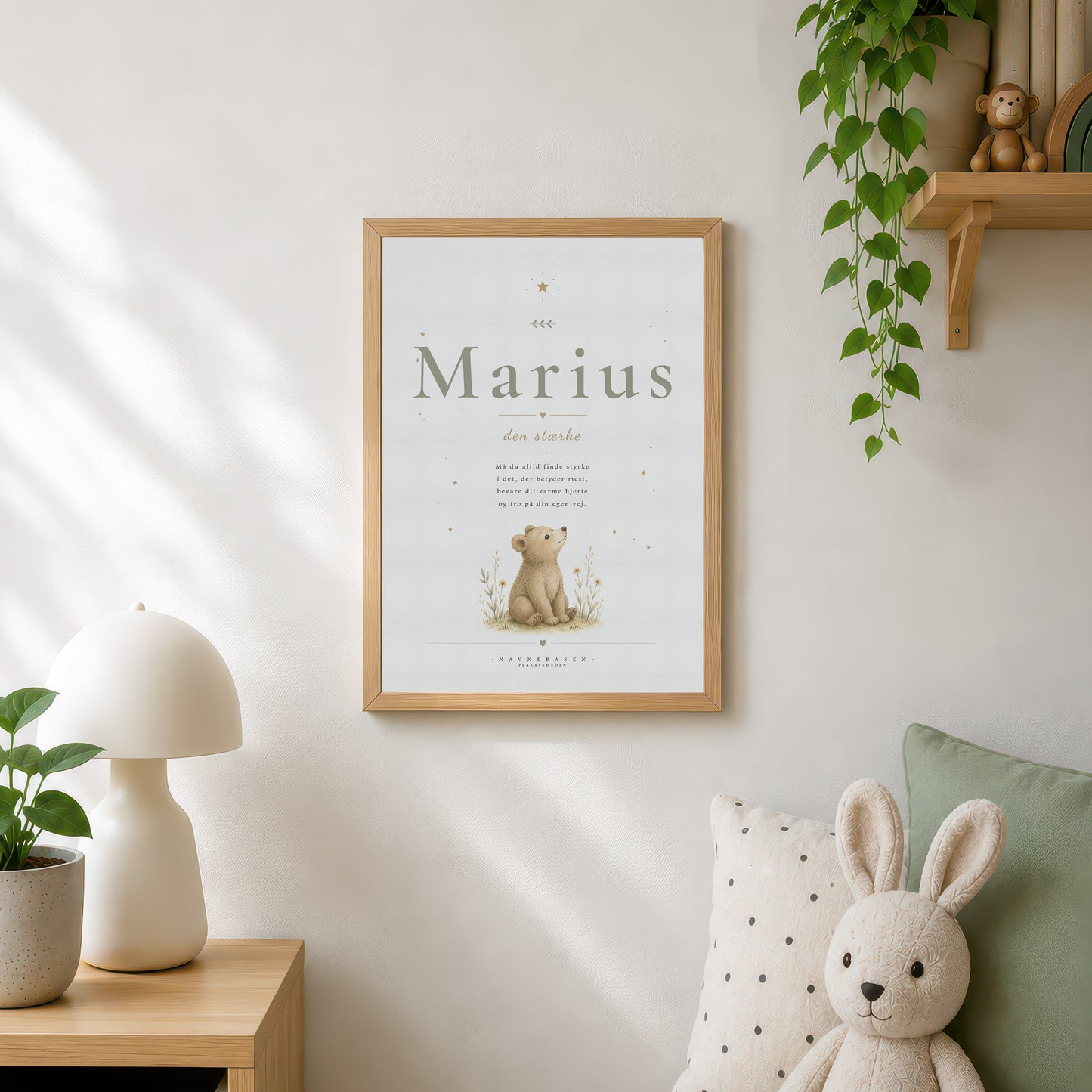 Marius | Navneprint med dyr