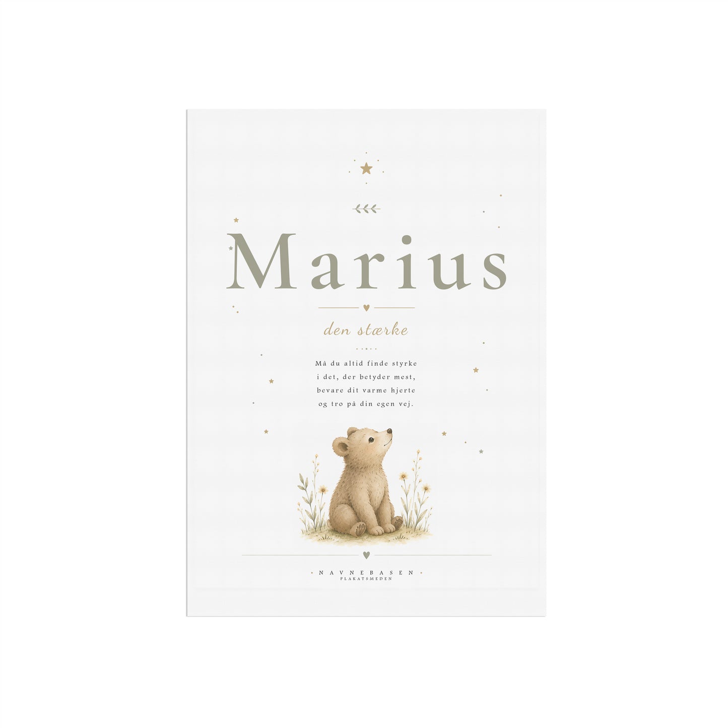 Marius | Navneprint med dyr