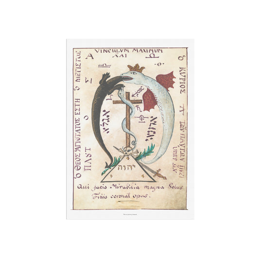 Dragon and lizard from Clavis Inferni