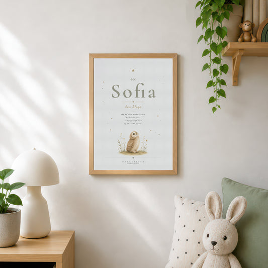 Sofia | Navneprint med dyr