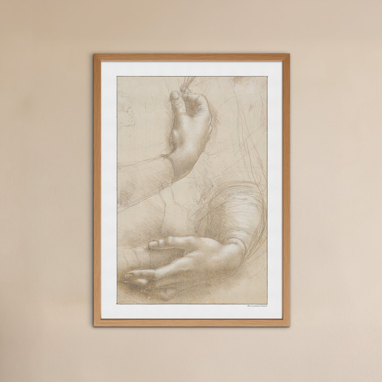 Leonardo da Vinci's Study of a Woman's Hands