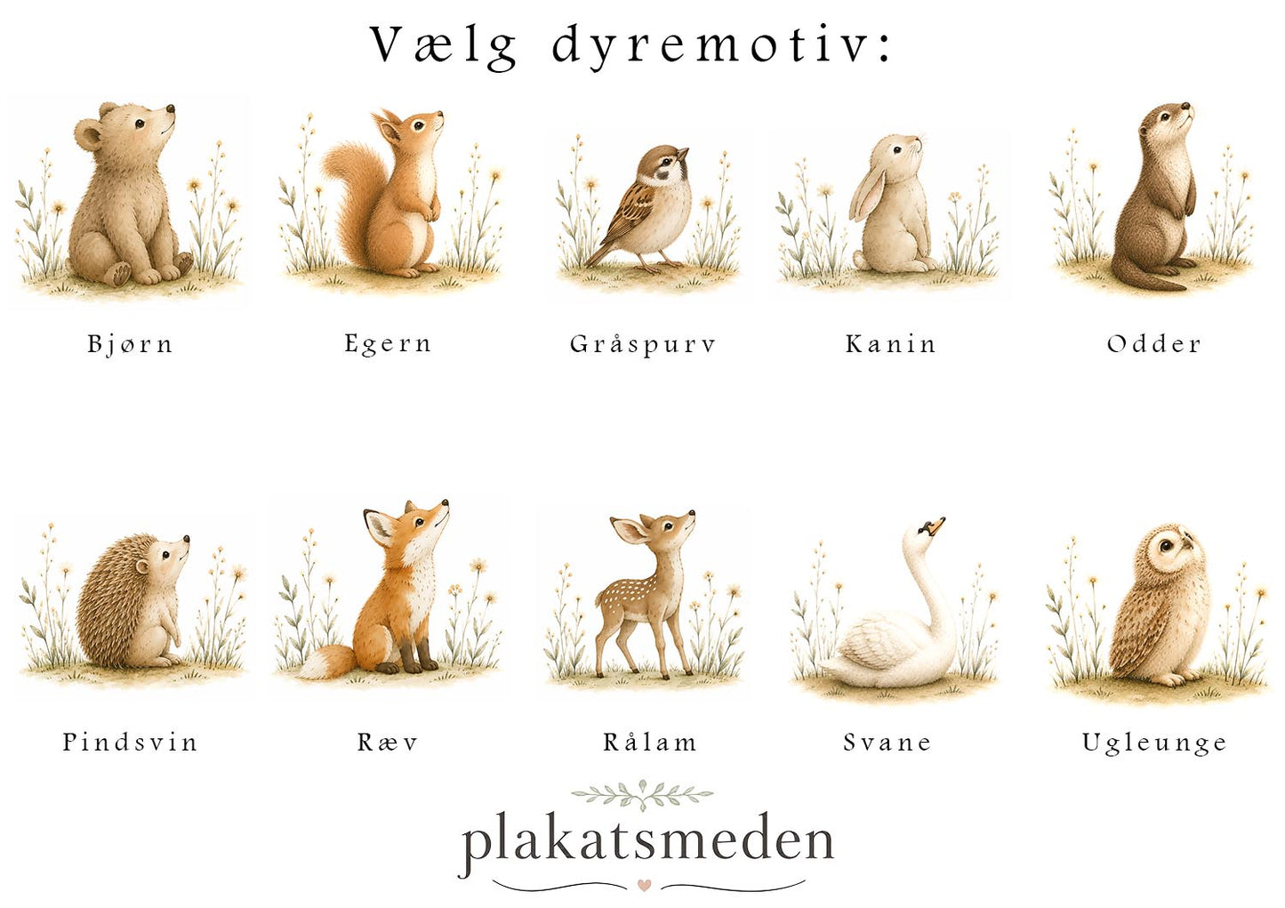 William | Navneprint med dyr