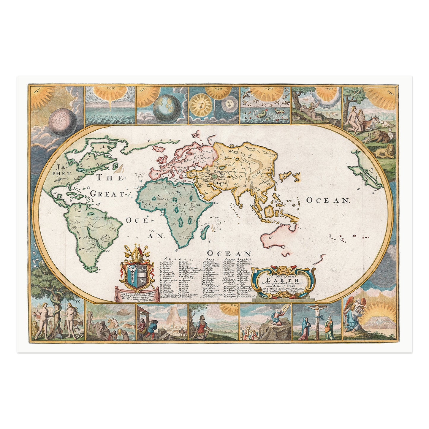 Joseph Moxon's world map