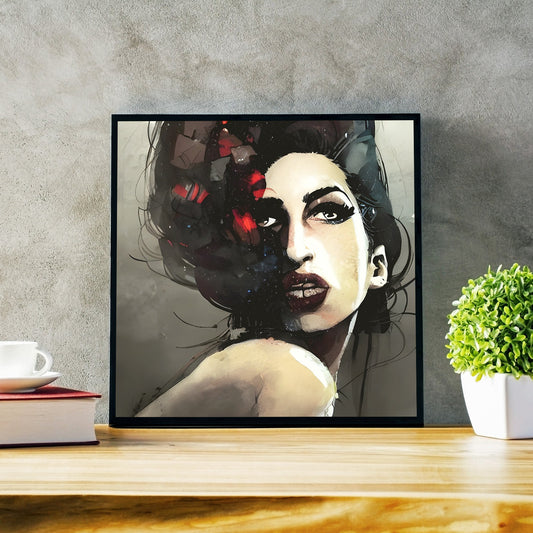 Portræt inspireret af musikeren Amy Winehouse 002