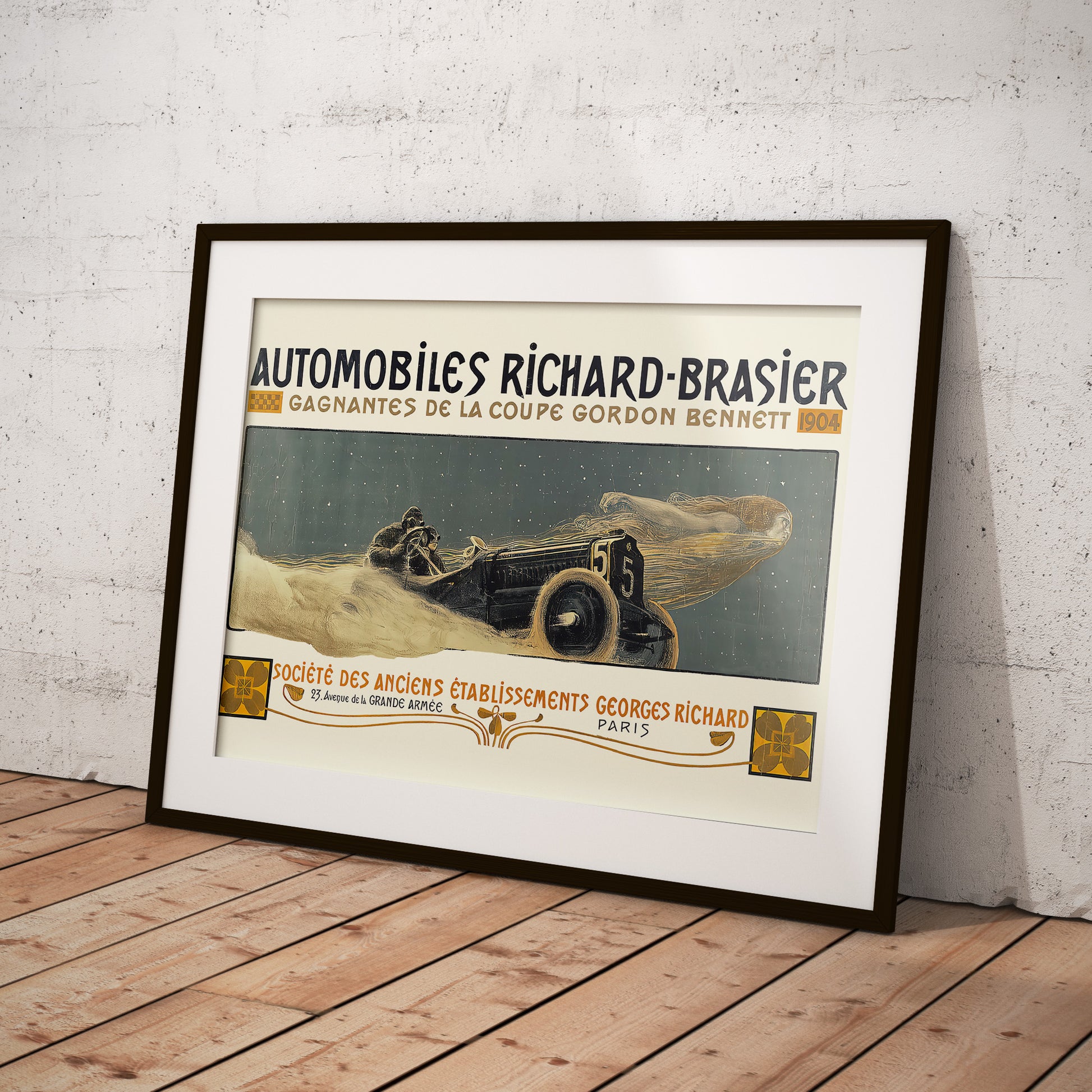 Automobiles Richard-Brasier - classic car advertising – Plakatsmeden