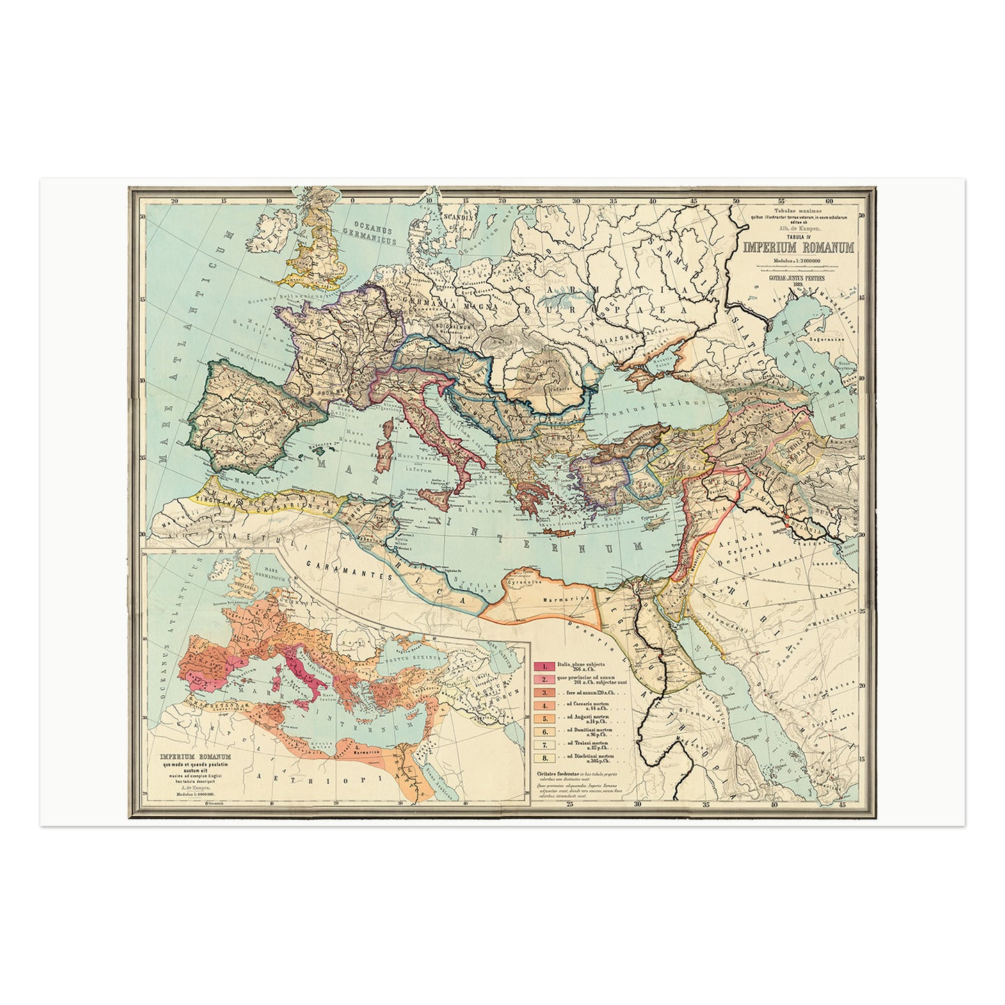 Imperium Romanum, map of the Roman Empire